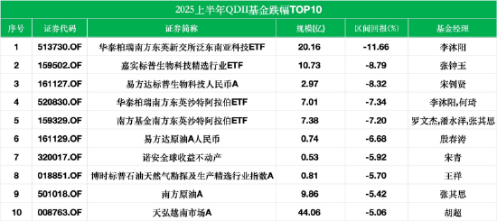 QDII基金上半年首尾差98%！汇添富香港优势精选涨86%夺冠，华泰柏瑞东南亚科技ETF跌11%垫底 第2张