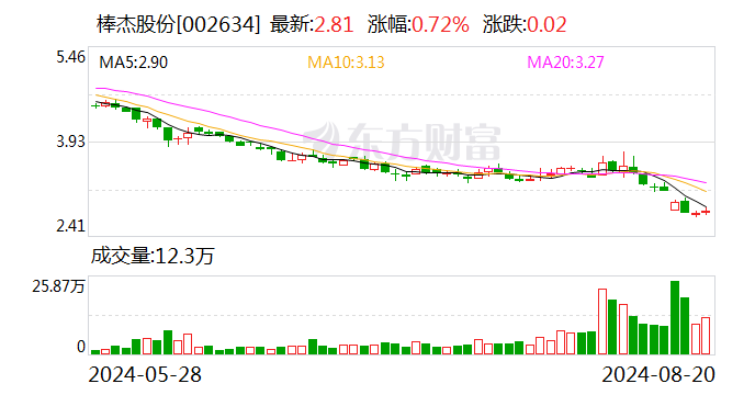 棒杰股份：光伏板块子公司部分借款逾期